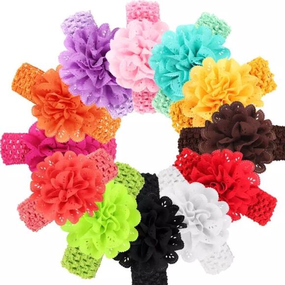 New two Baby girl headbands 0-5 - Picture 1 of 9